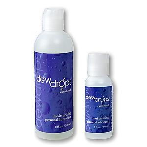 Dewdrops® Special Water Based Personal Lubricant - 8 oz. Bottle & 2 oz. Bottle