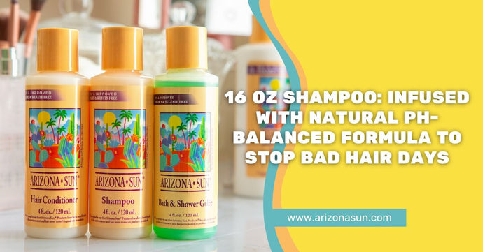 16 oz Shampoo: Infused with Natural pH-Balanced Formula to Stop Bad Hair Days