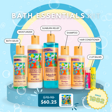 Bath Essentials Kit (Includes 8 oz Moisturizer, 8 oz Sunburn Relief, 4 oz Shampoo, 4 oz Hair Conditioner, 4 oz Bath Gelee, Lipkist Lip Balm, Prickly Pear Lip Balm)