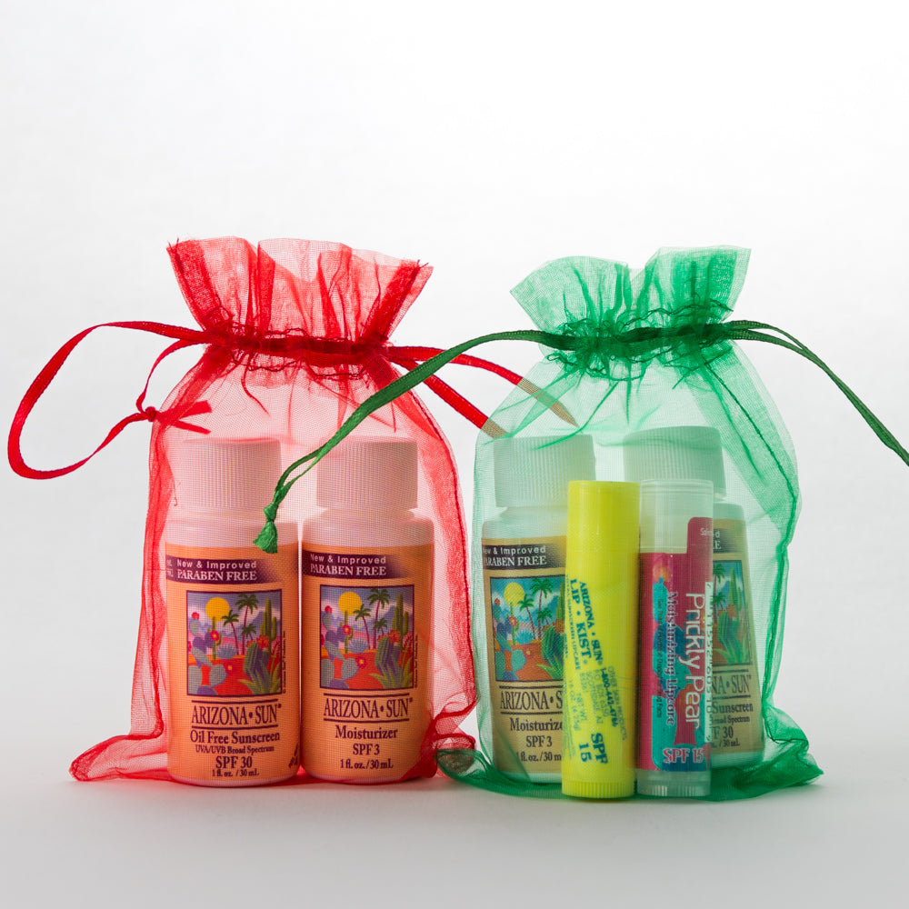 Any two 1 oz. Arizona Sun Products, Lipkist and a Prickly Pear Lip Balm - Holiday Cheer Gift Set