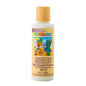 SPF 30 ArizonaSun® WaterResistant Sunscreen "For Kids Only" - 4 oz.