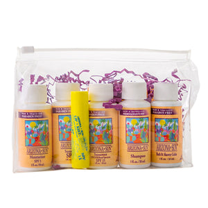Travel Cosmetic Bag - 5 Skin Care Product Samples and LipKist&reg; Lip Balm