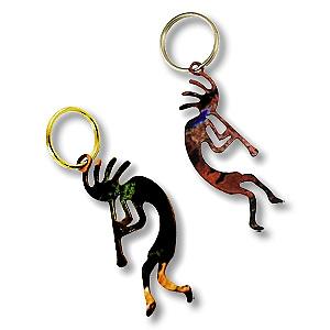 Kokopelli Metal Keyring