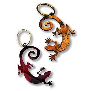 Lizard Metal Keyring