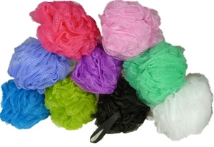 Bath and Shower Puff Hot Pink
