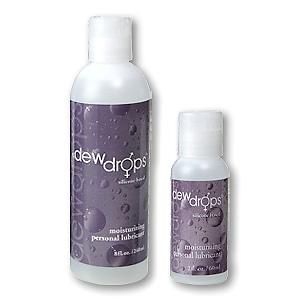 Dewdrops® Special Silicone Based Personal Lubricant - 8 oz. Bottle & 2 oz. Bottle
